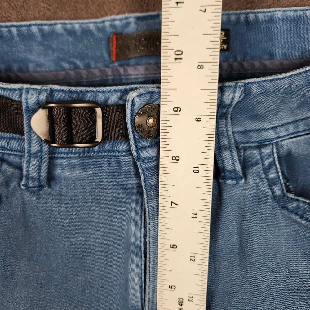 Gramicci Climbing Pants Mens 32 Blue Organic Cotton Belted Carpenter M-0856-ONO
